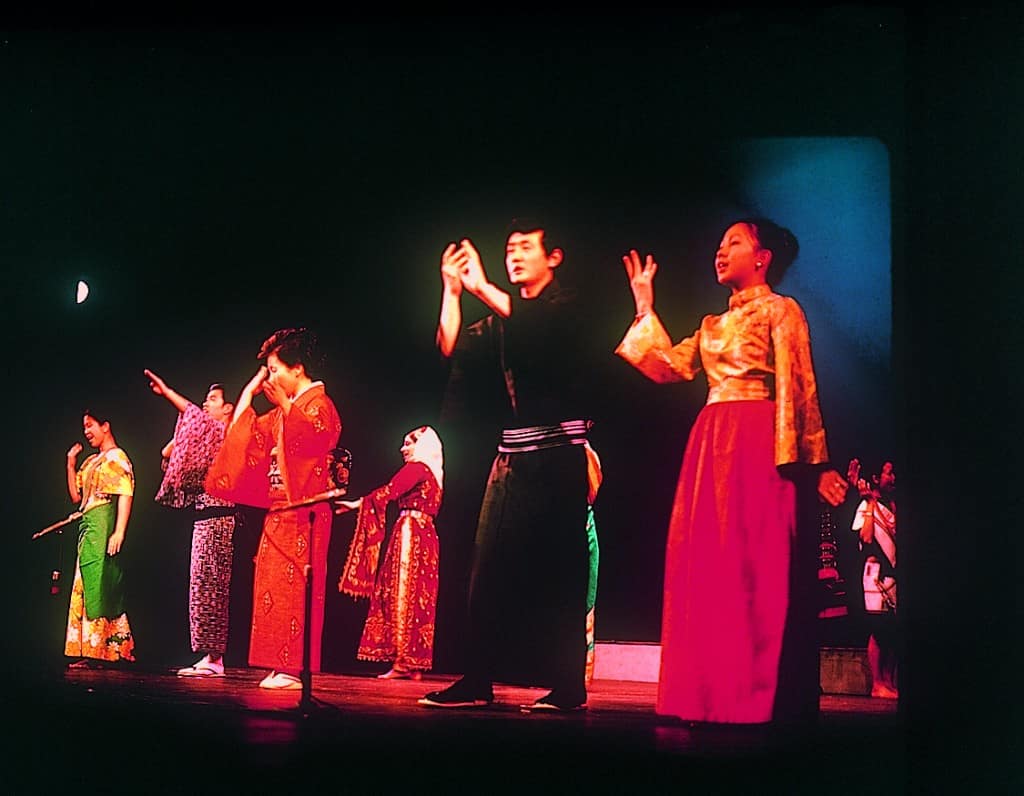 On stage with 'Song of Asia'