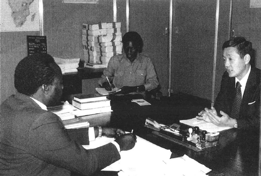 1984 Requesting support from Simumba, Director of the Refugee Bureau at the Zambian Ministry of Home Affairs