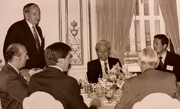 David Rockefeller, Chairman, with Ryuzaburo Kaku, President of Canon
