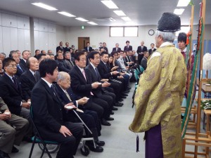 高橋靖水戸市長の選挙事務所開きに出席