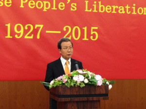 中国人民解放軍80周年記念会合が中国大使館で開催
