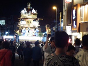 石岡のお祭りで笑点の座布団運びの山田隆夫さんと意気投合しました