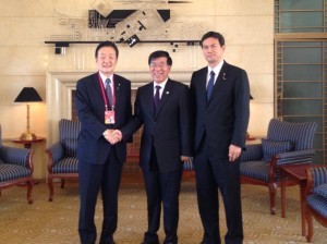劉洪才前北朝鮮駐在中国大使と会談　