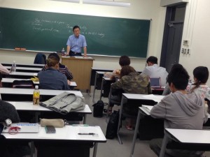 横浜国立大学での講義　イエメンやベトナムの留学生も受講