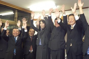 土浦市長選挙 中川清さんが、４回目の当選を果たしました