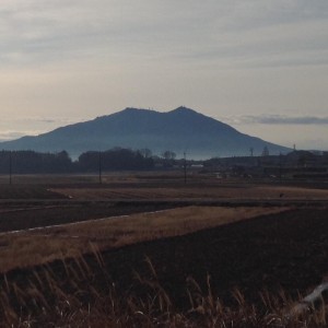 桜川市からの筑波山は幻想的です！