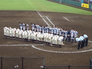 高校野球茨城県大会、母校水戸一高の試合を観戦しました