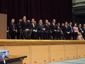 古河市長選挙、現職の菅谷憲一郎候補の市政報告会に出席しました