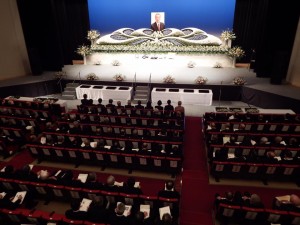 樫村千秋元日立市長の市民葬に参列しました