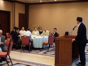 藤田幸久税理士後援会で講演しました