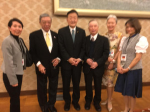 海外日系人大会出席者（外務大臣主催）のレセプションに出席しました