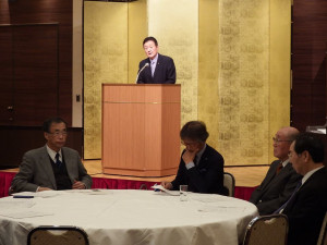 水戸一高出身で医師になった方々の総会で挨拶させて頂きました