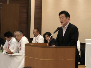 JP労組茨城の定期総会、JR東労組水戸地方本部の定期大会懇親会に出席しました。
