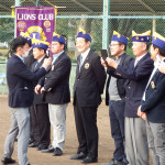 水戸東ライオンズクラブ軟式野球大会開会式に出席しました