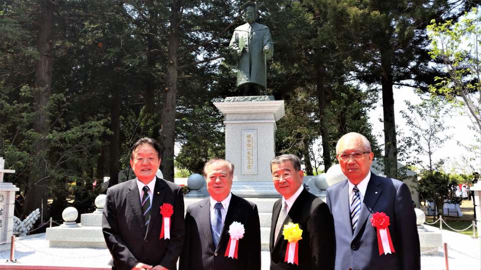 故・幡谷祐一さんの茨城県信用組合理事長30年在職位記念碑除幕式に行って参りました！