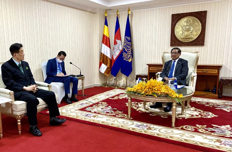 カンボジア閣僚二人と再会