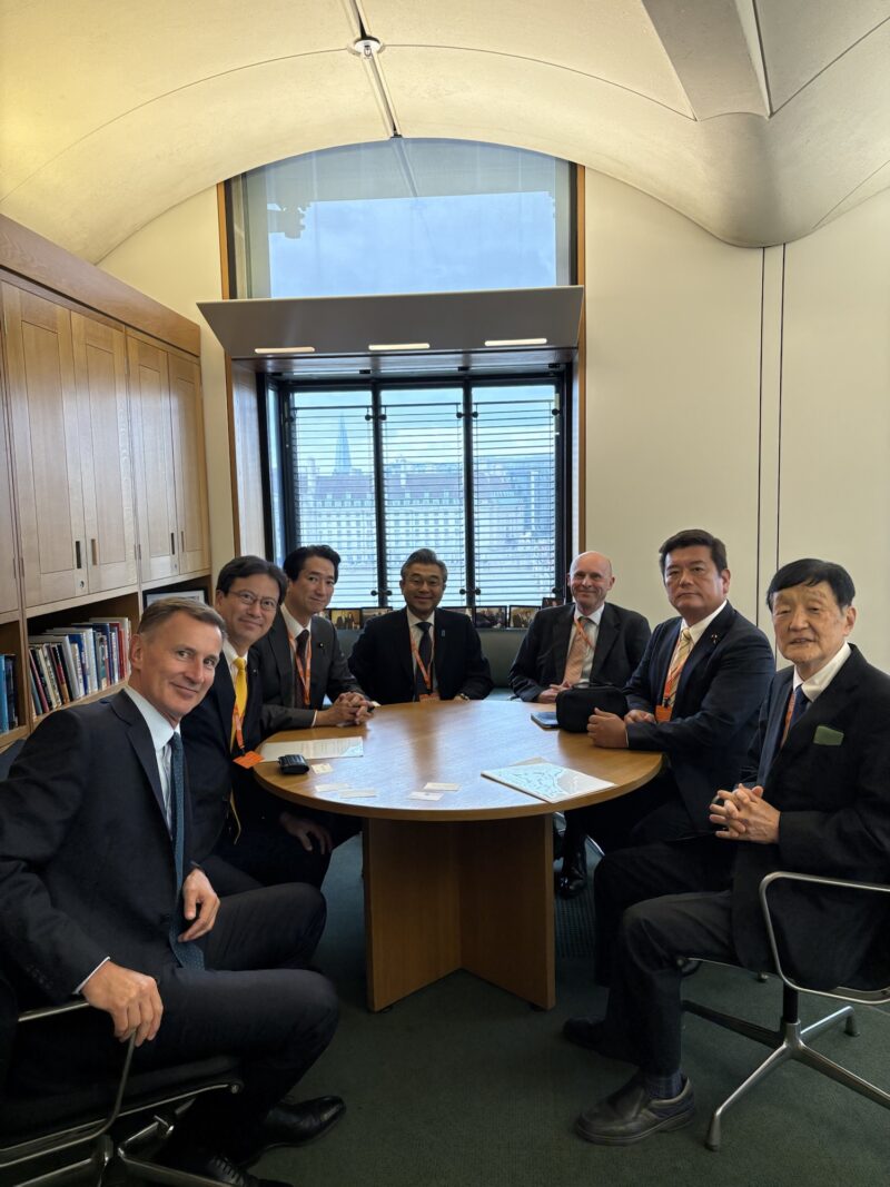 Jeremy Hunt前財務大臣、元外務・英連邦大臣と会談